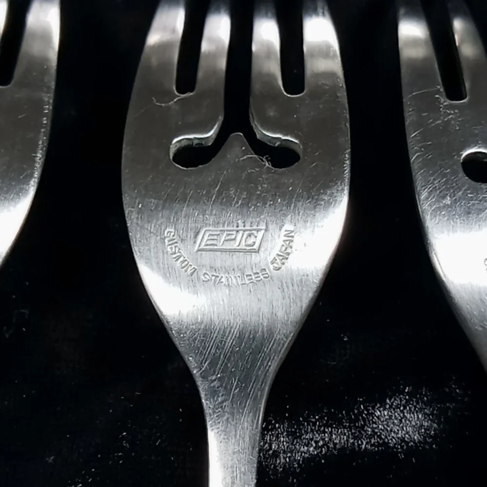 Vintage Epic Custom Stainless Steel Salad/Dessert Fork Set of 3